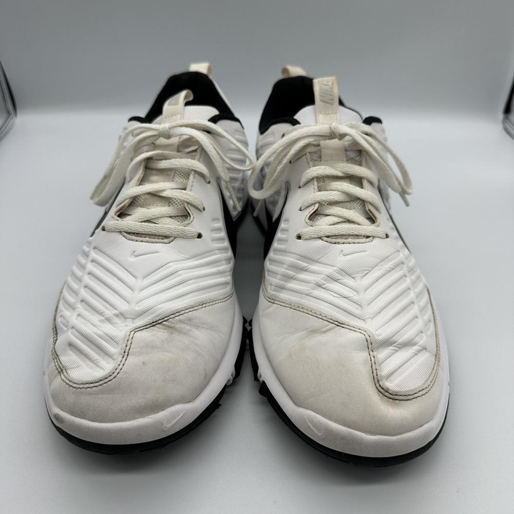 Nike Golf Shoes Mens Size 11 White Black Spikeless Training Golf 849957-100